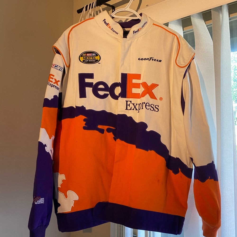 Vintage NASCAR FedEx Motocross Jacket